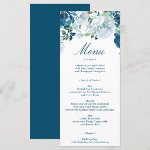 Menu de mariage Midnight Blooms