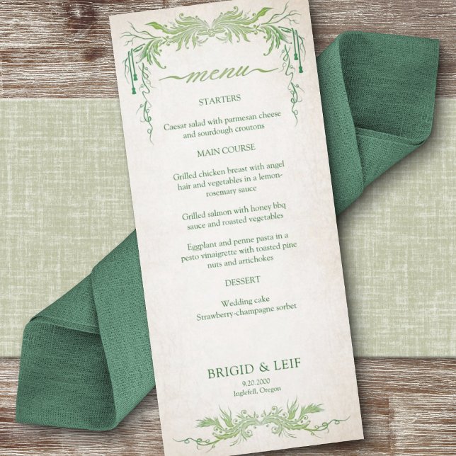 Menu de mariage païen par Handfasting (Créateur téléchargé)
