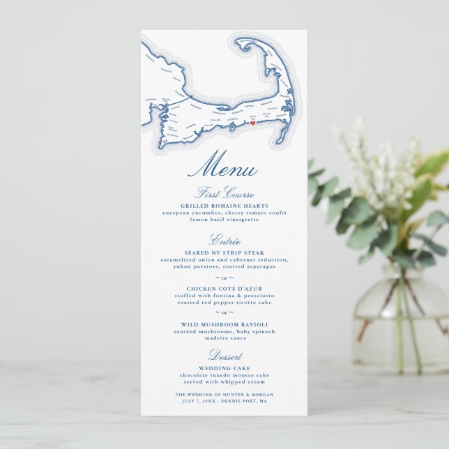 Menu de mariage Pelham House Resort | Dennis Port (Debout devant)