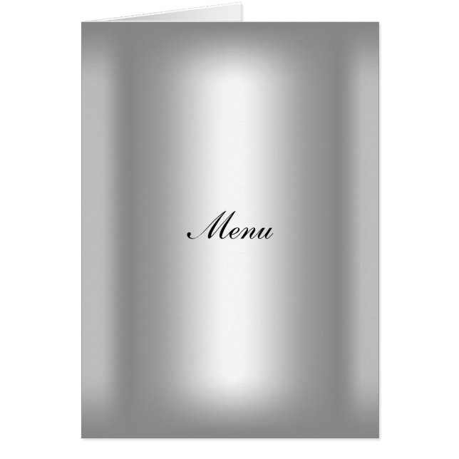 Menu de mariage populaire (Devant)