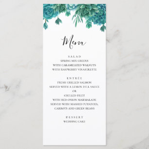 Menu de mariage succulent. Menu de dîner d'été. Ca