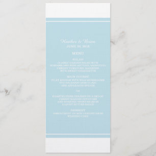 Menu de mariage tout simplement élégant