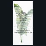 Menu de mariage tropical à deux feuilles de palmie<br><div class="desc">Les articles assortis dans ce design sont disponibles.</div>