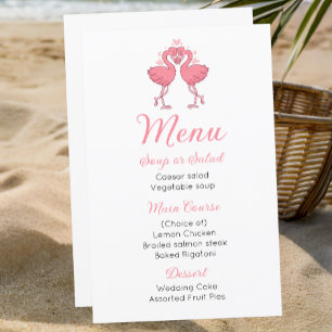 Menu de mariage tropical Hawaïen au Flamant Rose