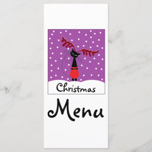 Menu de Noël du chat de rennes