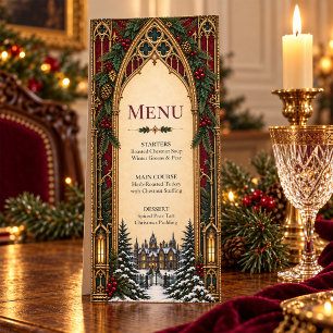 Menu de Noël gothique victorien
