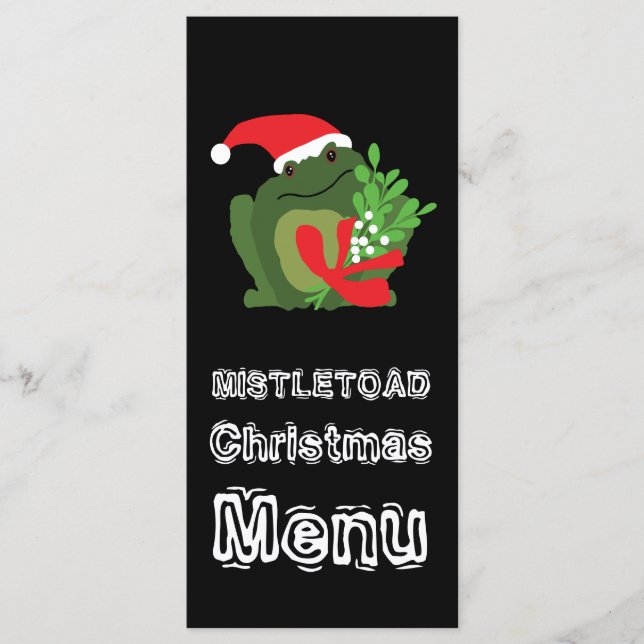 Menu de Noël Mistle'toad (Devant)