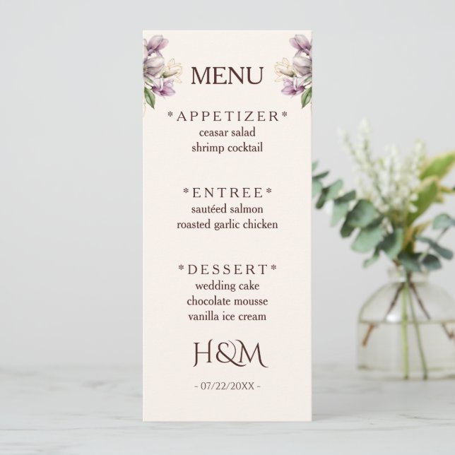 Menu de restaurant (Debout devant)