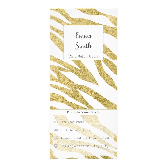 Menu des services de beauté personnalisables (Devant)