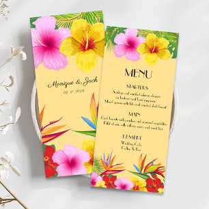 Menu Destination tropicale Hibiscus jaune