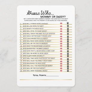 Menu Devinez Qui- Maman ou Papa Jeu