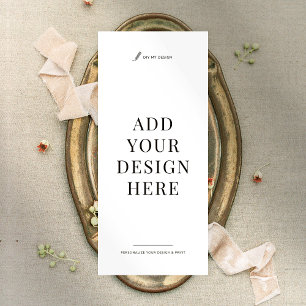 Menu d'impression de liste de prix Carte de rack p