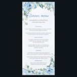 Menu Dîner-cadre en argent Dusty Blue Eucalyptus<br><div class="desc">Dusty Blue Eucalyptus Greenery Silver Frame Diner Menu,  Contactez-moi pour les articles correspondants ou pour la personnalisation,  Roses Blush ©</div>