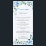 Menu Dîner-cadre en argent Dusty Blue Eucalyptus<br><div class="desc">Dusty Blue Eucalyptus Greenery Silver Frame Diner Menu,  Contactez-moi pour les articles correspondants ou pour la personnalisation,  Roses Blush ©</div>