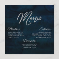 Dîner de Carré de couleur bleu argenté de la marin