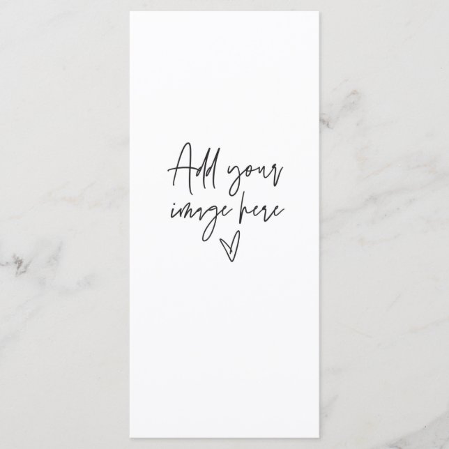 Menu Dîner de la carte d'événement du Mariage de c (Devant)