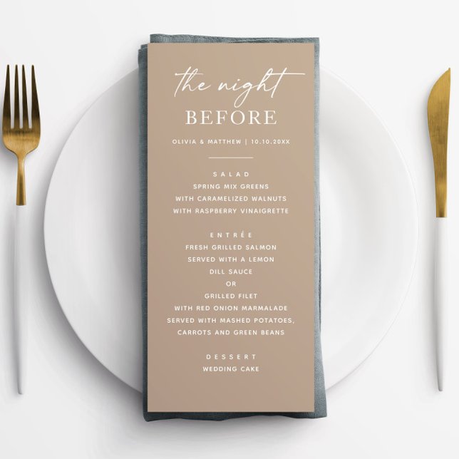 Menu Dîner de répétition | Nuit neutre avant (Créateur téléchargé)