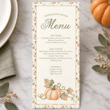Dîner de Thanksgiving avec citrouille d'automne à