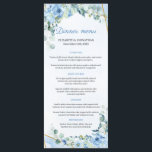 Menu Dîner Dusty Blue Eucalyptus Verdure Gold Frame<br><div class="desc">Dusty Blue Eucalyptus Greenery Gold Frame Dinner Menu,  Contactez-moi pour les articles correspondants ou pour la personnalisation,  Blush Roses ©</div>