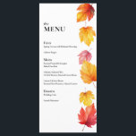 Menu Dîner Mariage de automne en automne<br><div class="desc">Des feuilles d'automne en chute mettent cette suite de papeterie mariage à l'écart du reste. Vous pouvez customiser tout le texte. Coordonner les éléments disponibles.</div>