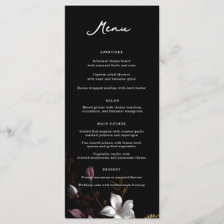 Menu Dîner Mariage Florence