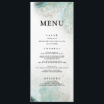 Menu Dîner Ombre Watercolor | VERT<br><div class="desc">Notre Faire-part de mariage Ombre Aquarelle en Vert est imprégné d'un style chic et moderne et d'une texture d'aquarelle luxueuse. Ajoutez vos noms et détails mariages dans le mélange de polices de ce design. Cette suite mariage glamour est une étape incontournable !</div>