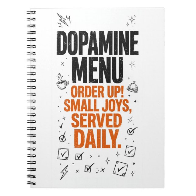 Menu Dopamine Drôle Journal ADHD (Devant)