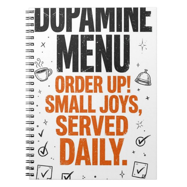 Menu Dopamine Journal Drôle ADHD (Devant)