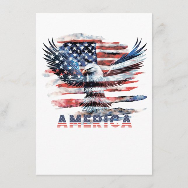 Menu Drapeau des États-Unis. Amérique (Devant)