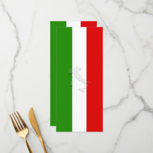 Menu Drapeau italien