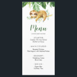 Menu du Baby shower de la fentes pour garçons trop<br><div class="desc">Menu du Baby shower de la fentes pour garçons tropicaux</div>