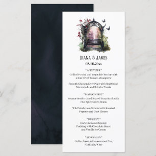 Menu du banc de jardin gothique élégant