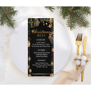 Menu du dîner de Noël