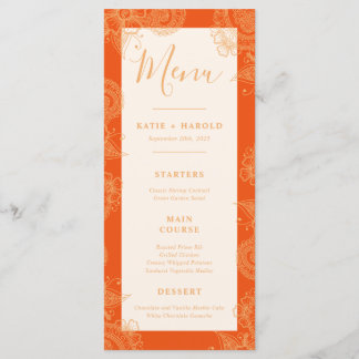 Menu Du Dîner Mariage Mehndi