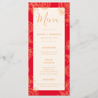 Menu Du Dîner Mariage Mehndi