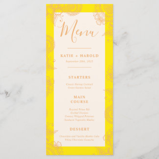 Menu Du Dîner Mariage Mehndi