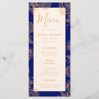 Menu Du Dîner Mariage Mehndi