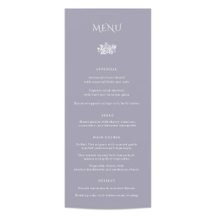 Menu du dîner Mariage Norwich