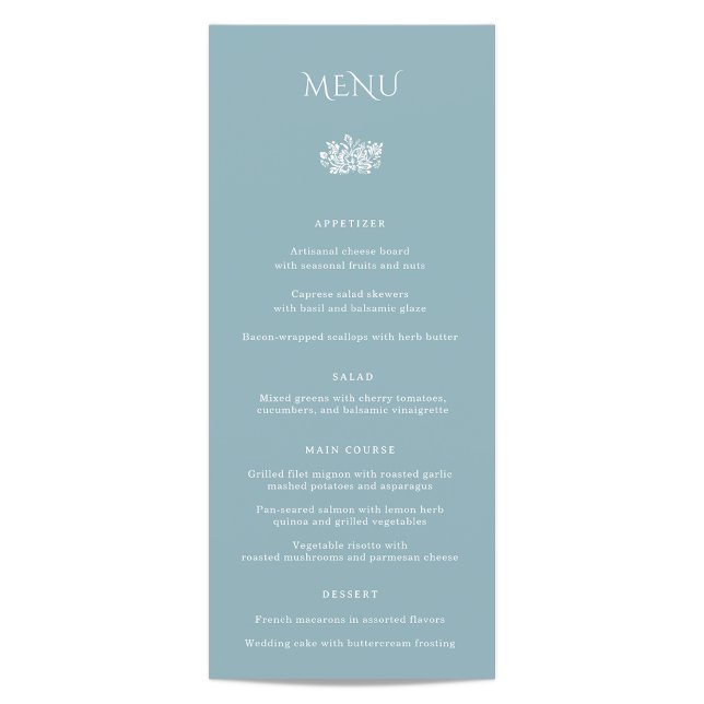 Menu du dîner Mariage Norwich (Créateur téléchargé)