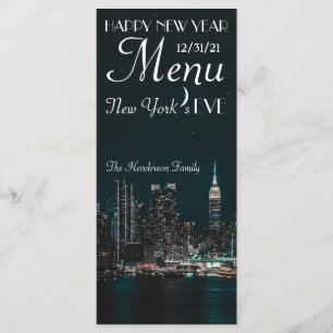 Menu du Nouvel An du soir à New York