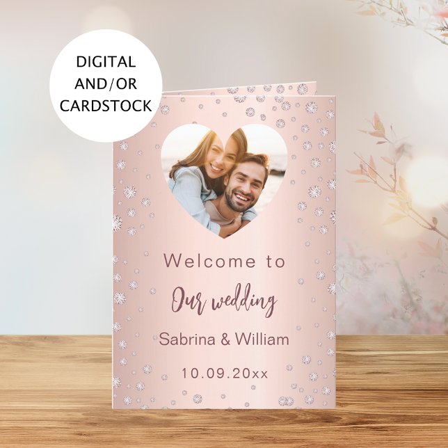 Menu du programme de bienvenue photo en diamants o (Créateur téléchargé)