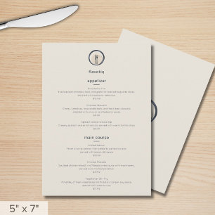 Menu du restaurant Logo culinaire moderne