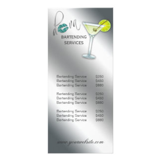 Menu du service de la carte en rack Diva Martini