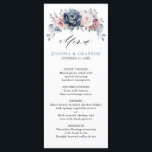 Menu Dusty Blue Mauve Rose rose ardoise Mariage floral<br><div class="desc">Élégante et moderne, la carte mariage florale du milieu de l'été présente un bouquet de pivoines roses aquarelles dans les tons ardoise, bleu poussiéreux, rose poussiéreux, rose poussiéreux, mauve, sauge aux feuilles botaniques verdoyants et à l'eucalyptus. S'il vous plaît trouver d'autres modèles et variantes de mon magasin "blissweddingpaperie". Et n'hésitez...</div>