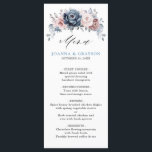Menu Dusty Blue Mauve Rose rose ardoise Mariage floral<br><div class="desc">Élégante et moderne, la carte mariage florale du milieu de l'été présente un bouquet de pivoines roses aquarelles dans les tons ardoise, bleu poussiéreux, rose poussiéreux, rose poussiéreux, mauve, sauge aux feuilles botaniques verdoyants et à l'eucalyptus. S'il vous plaît trouver d'autres modèles et variantes de mon magasin "blissweddingpaperie". Et n'hésitez...</div>