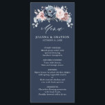 Menu Dusty Blue Mauve Rose rose ardoise Mariage floral<br><div class="desc">Élégante et moderne, la carte mariage florale du milieu de l'été présente un bouquet de pivoines roses aquarelles dans les tons ardoise, bleu poussiéreux, rose poussiéreux, rose poussiéreux, mauve, sauge aux feuilles botaniques verdoyants et à l'eucalyptus. S'il vous plaît trouver d'autres modèles et variantes de mon magasin "blissweddingpaperie". Et n'hésitez...</div>