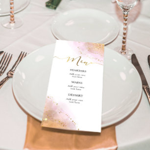 Menu éclaboussure d'aquarelle