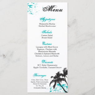 Menu Éclaboussure d'océan de l'eau de plage de 25