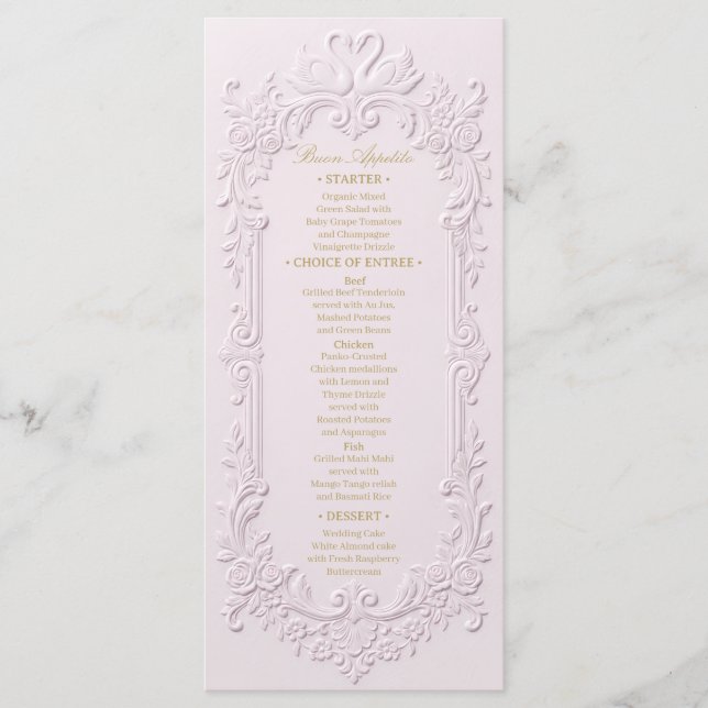 Menu Effet de presse à bras baroque faux (Devant)