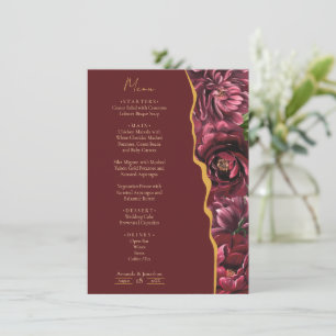 Menu Élégance aux fleurs de Bourgogne avec Mariage Gold